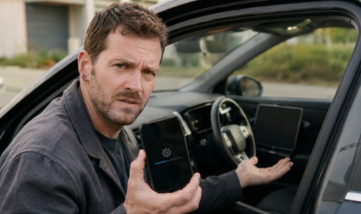 Driver frustrated by update delay