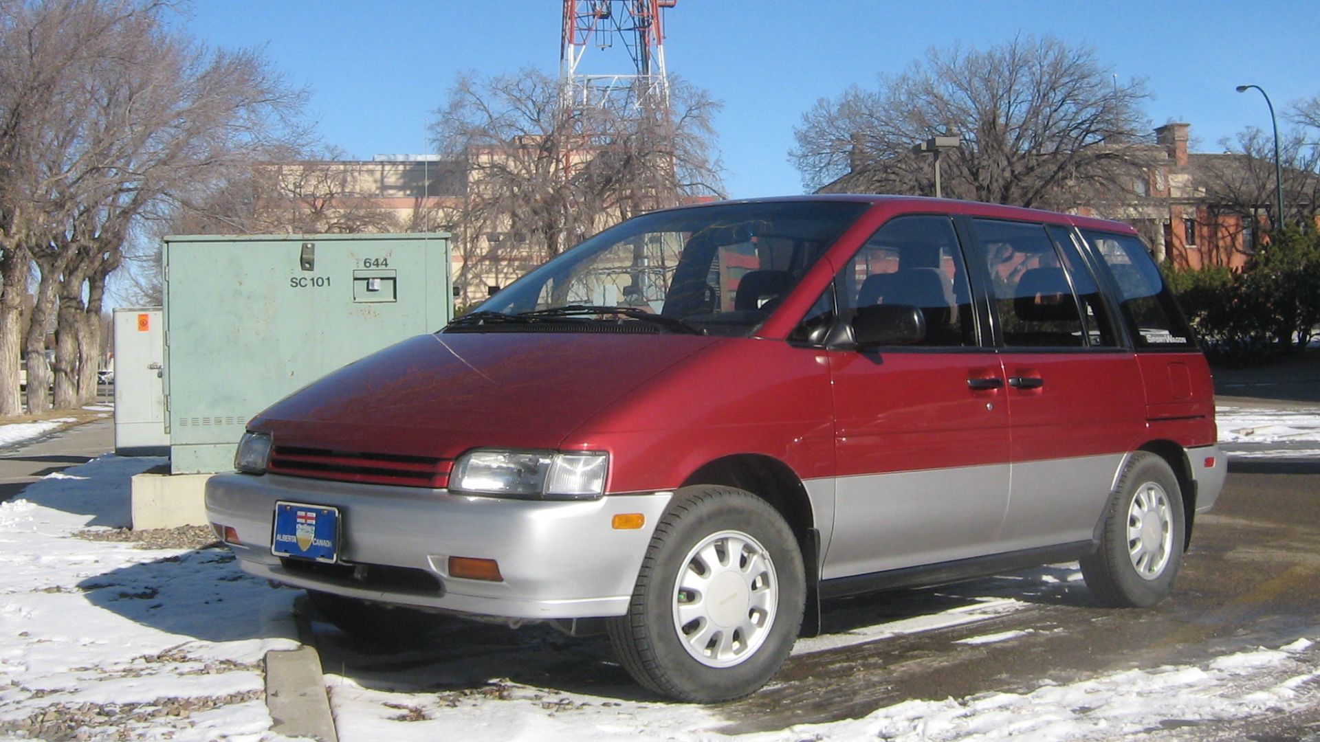 Nissan Axxess - cool little vanlet - only sold for one year in the US but until 1995 in Canada. Seems like the perfect size to me. Sold as Nissan Prairie elsewhere.