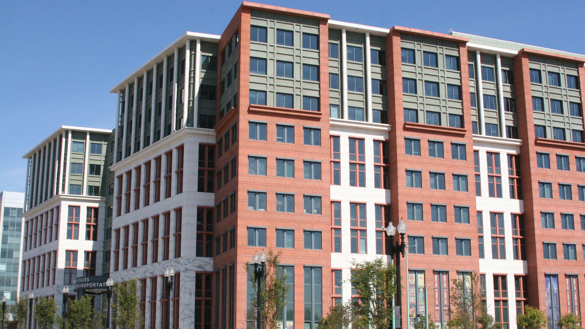 U.S. Department of Transportation headquarters - new building opened in Spring 2007 in Southeast Washington, near the Navy Yard and the new Nationals Ballpark.