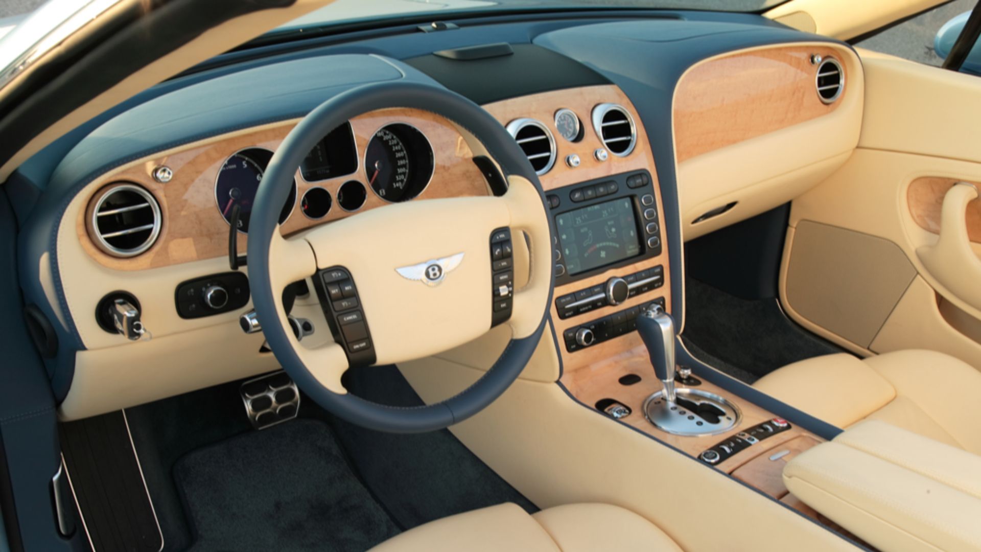 Bentley Continental GTC dashboard.