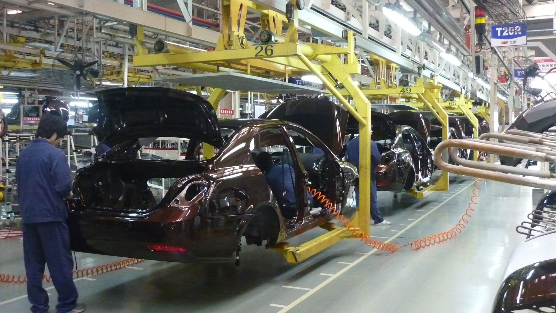 Car assembly line of Geely in Beilun District, Ningbo