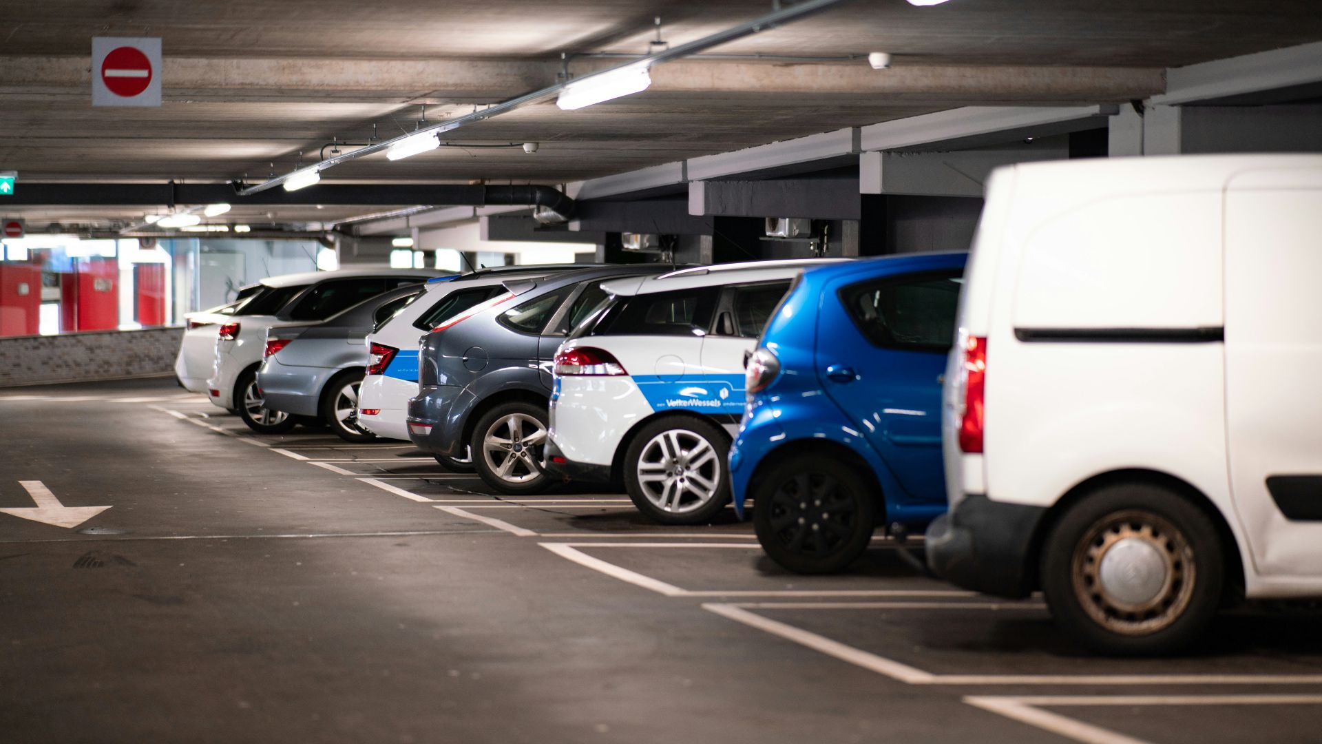 cars parked in parking lot