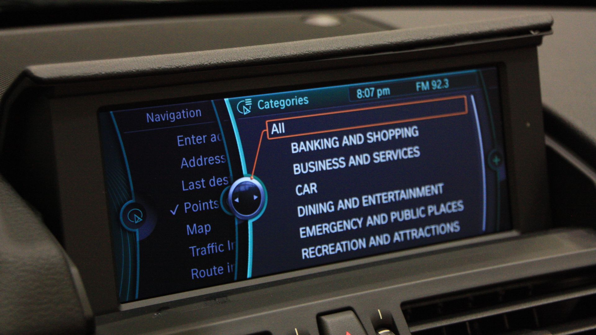iDrive de la BMW Z4 E89