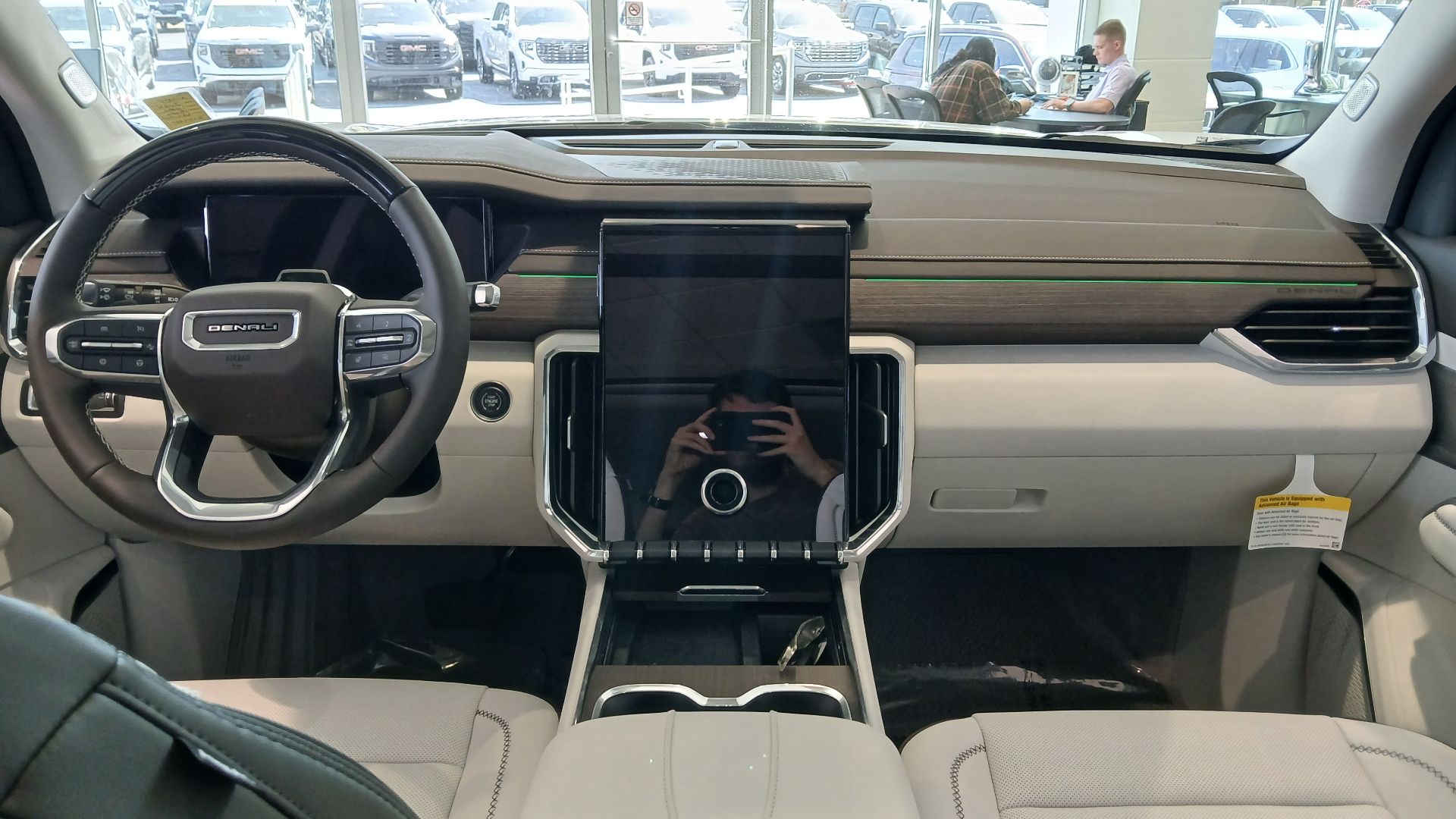 Dashboard of a 2024 GMC Acadia Denali crossover.