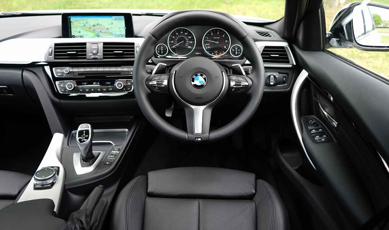 Explore the luxurious interior of a BMW car