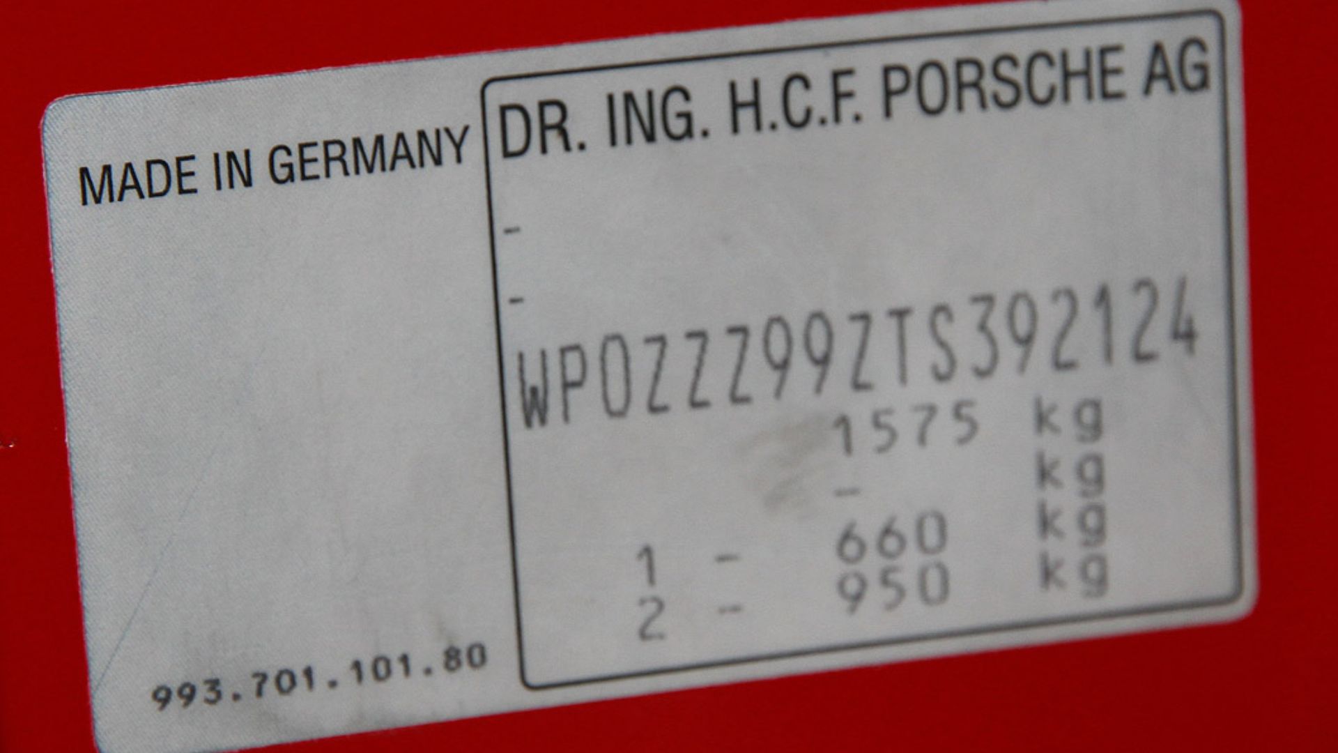 1996 Porsche 911 993 GT2