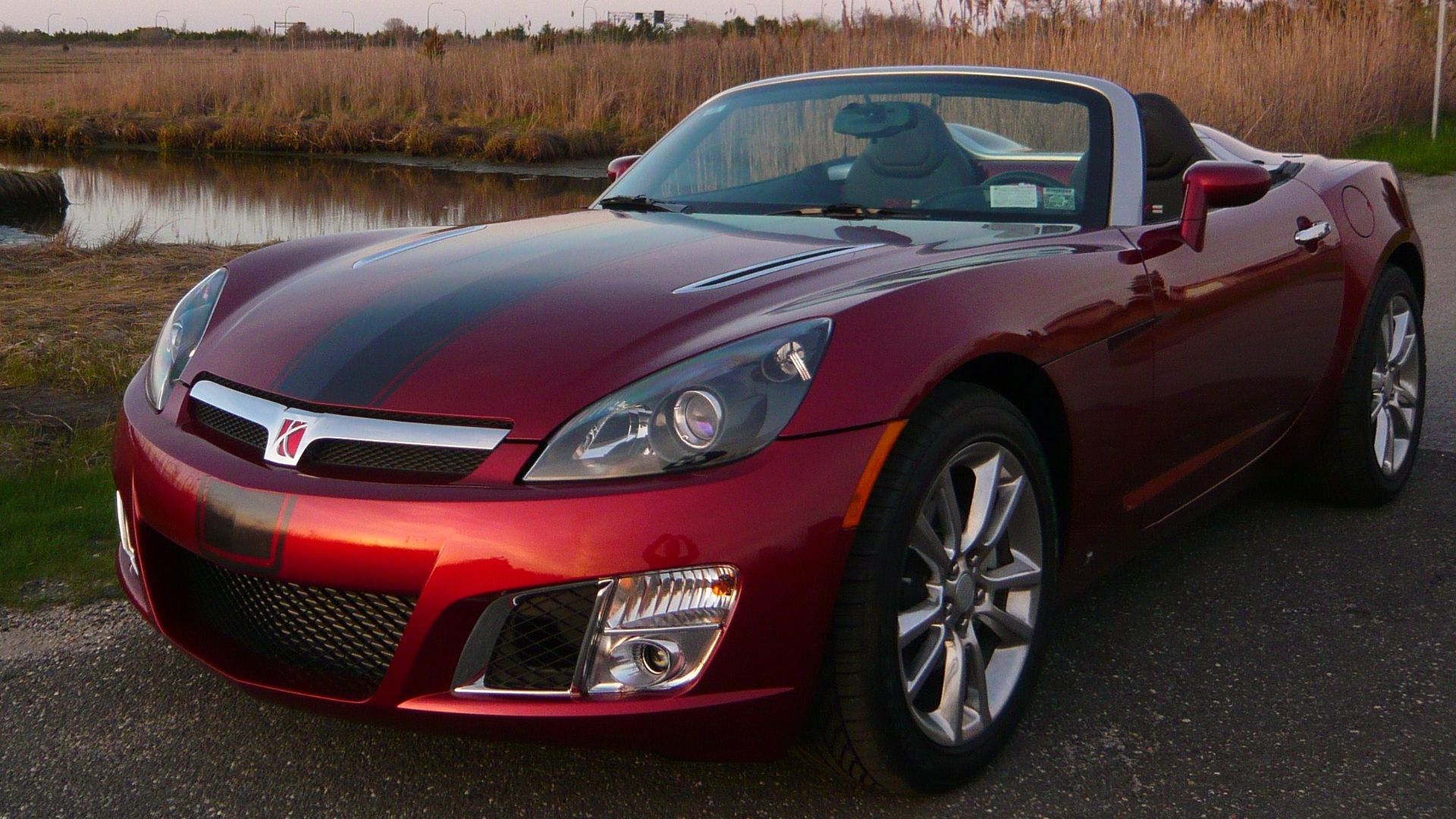 2009 Saturn Sky Redline Ruby Red Limited Edition photographed at Babylon, NY