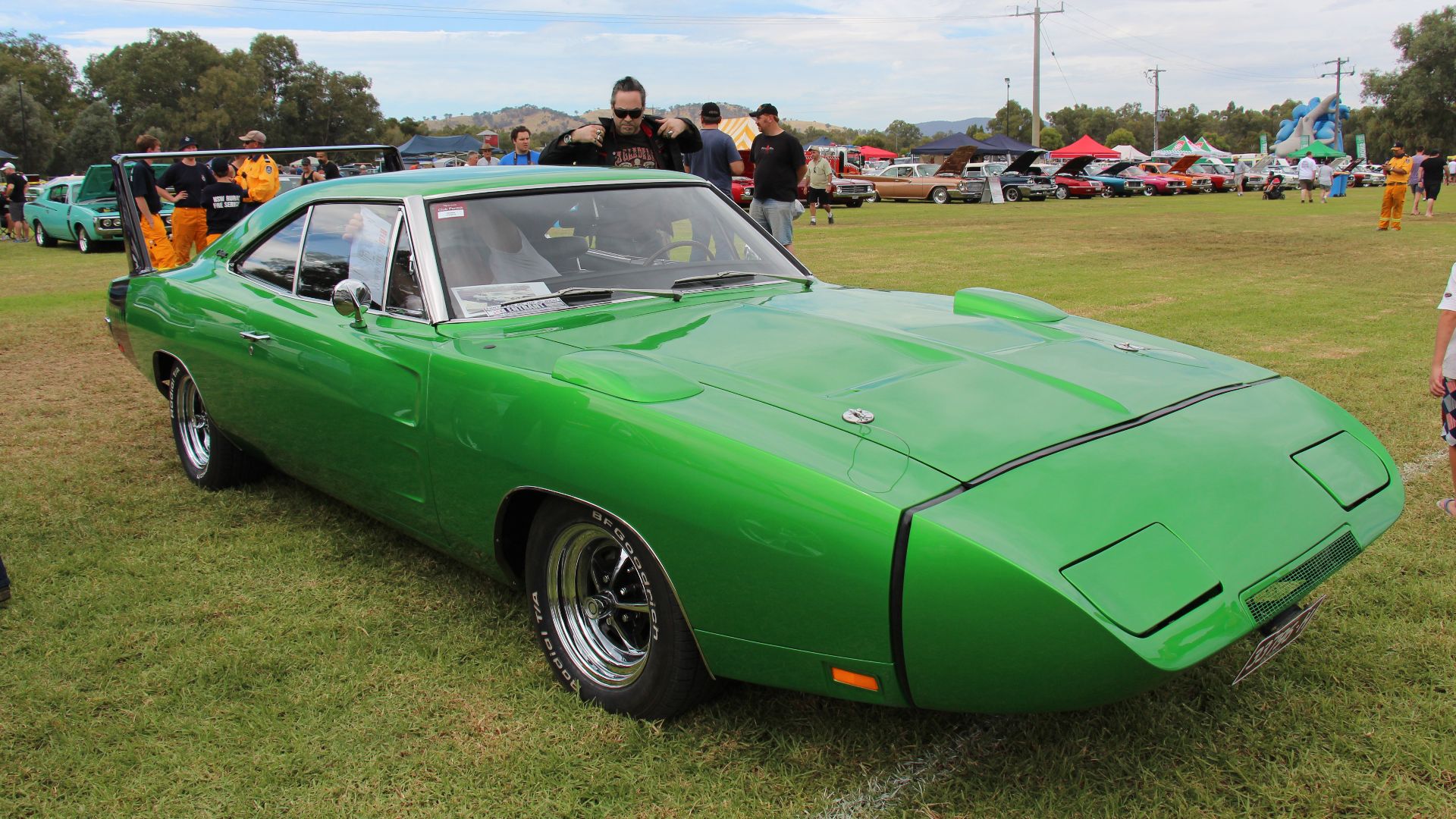 The Daytona was a high-performance, limited-edition version of the Dodge Charger produced in the summer of 1969 for the sole purpose of winning high profile NASCAR races.
The Dodge Daytona featured special body modifications that included a 23-inch-tall