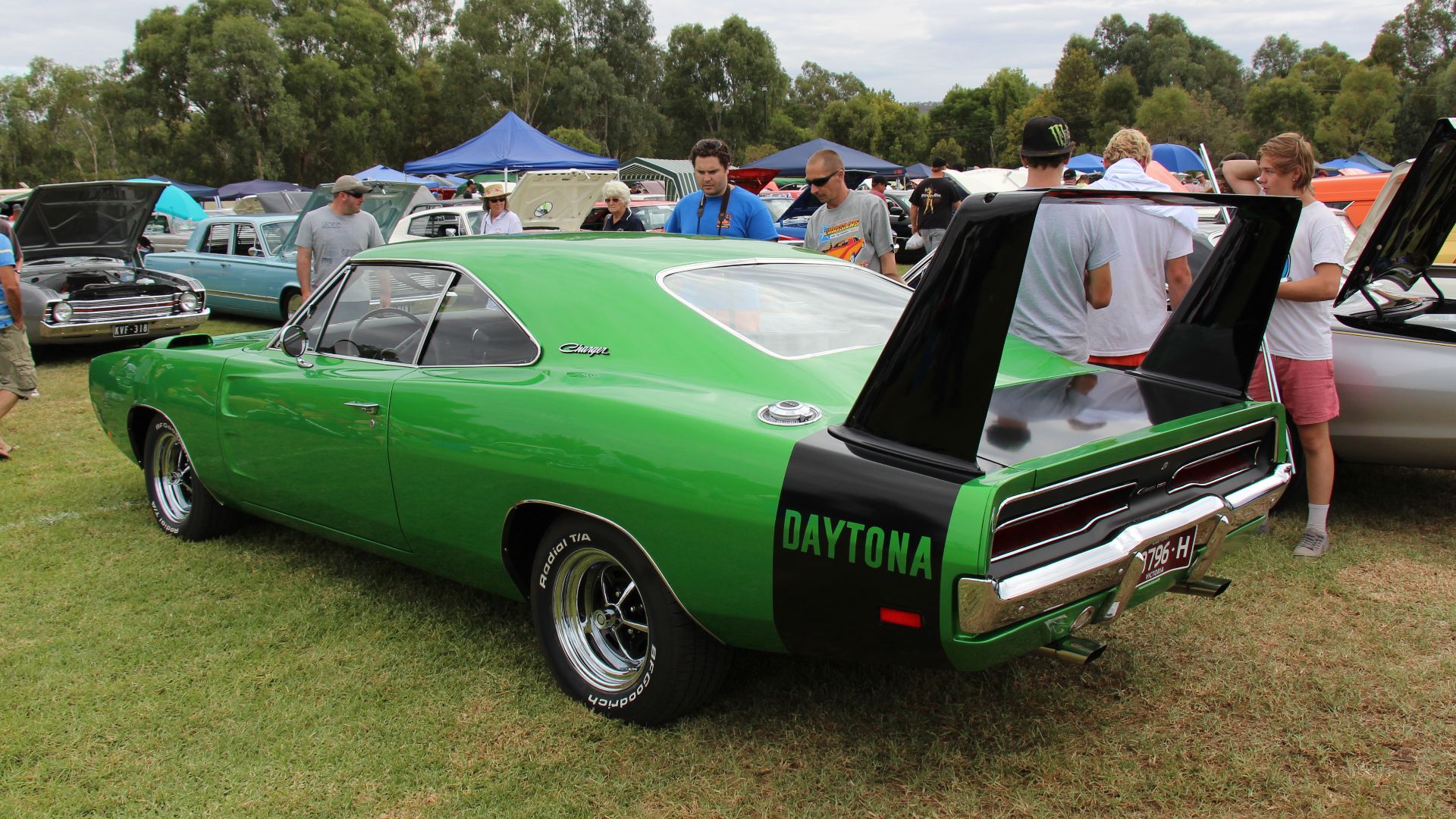 The Daytona was a high-performance, limited-edition version of the Dodge Charger produced in the summer of 1969 for the sole purpose of winning high profile NASCAR races.
The Dodge Daytona featured special body modifications that included a 23-inch-tall