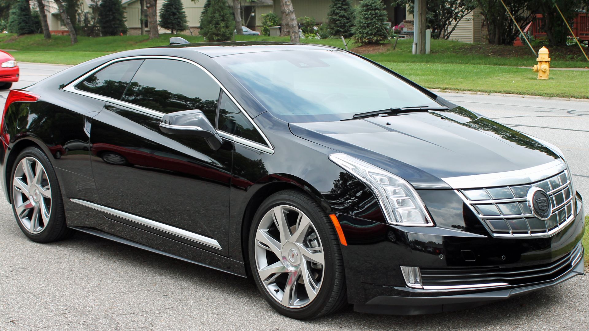 Cadillac ELR spotted parked near a classic car show in Michigan