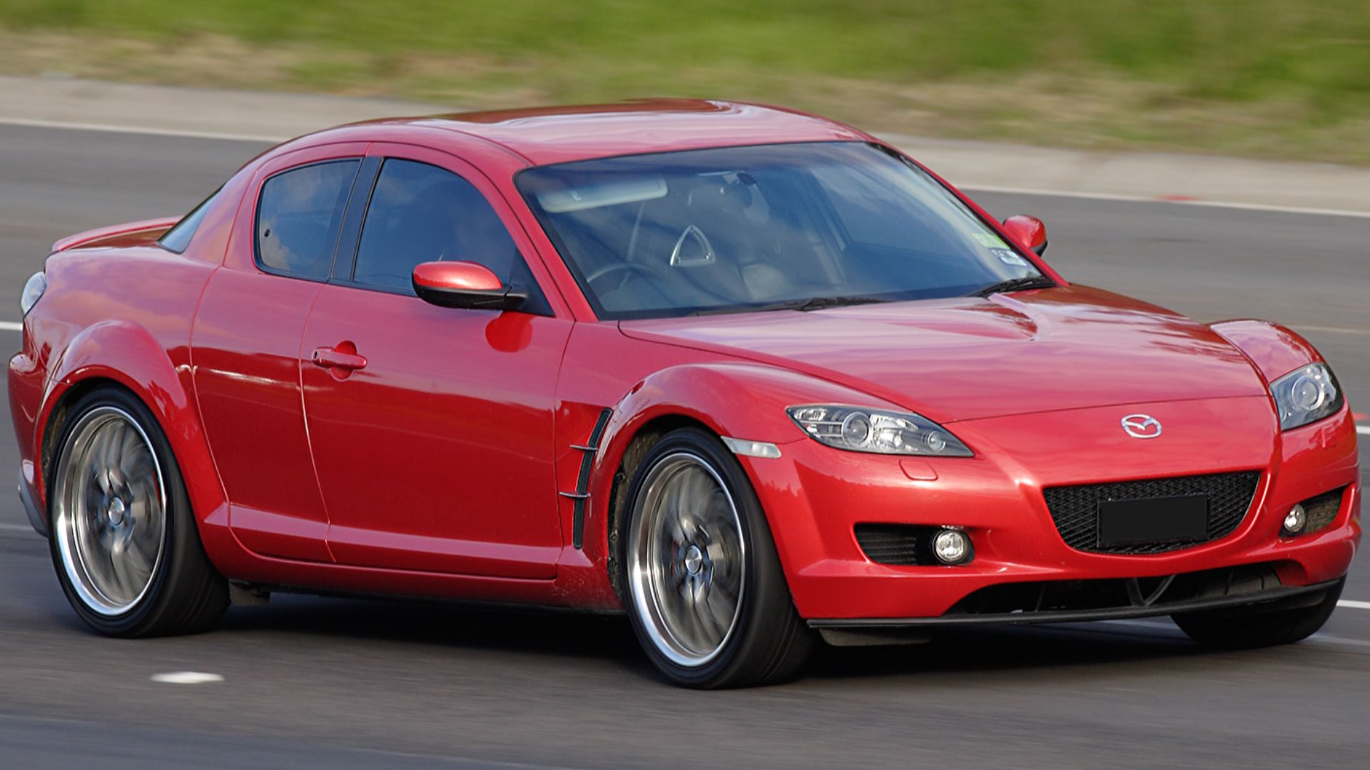 2003–2008 Mazda RX-8 (FE1031) 4-door coupe, photographed in Melbourne, Victoria, Australia.