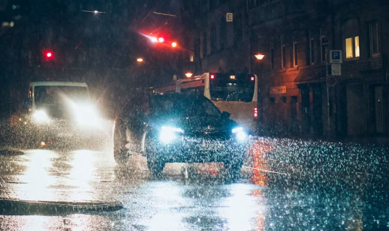 bluish headlights