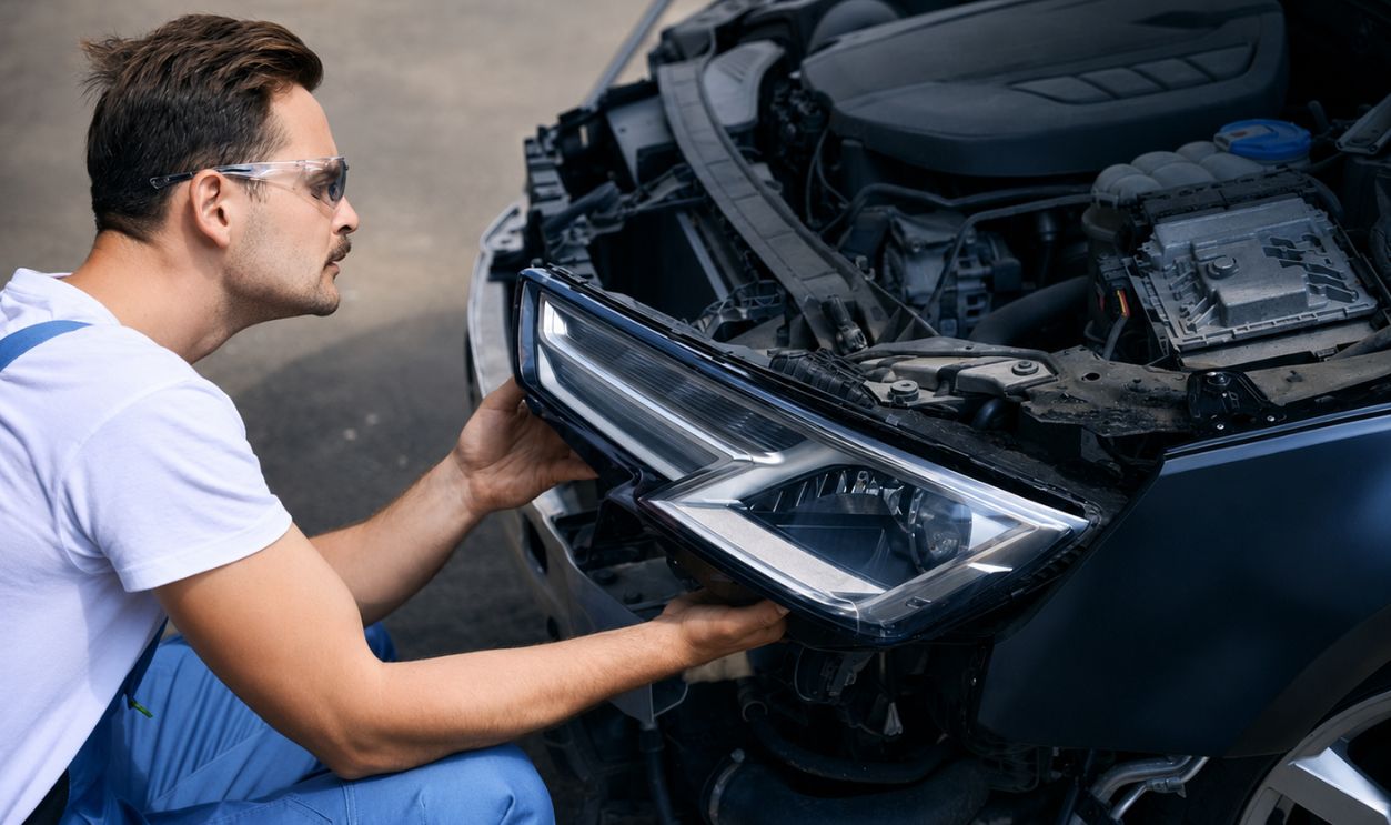 Car headlight replacement 