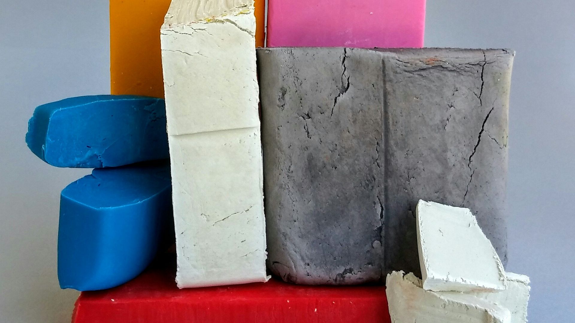 yellow pink and blue blocks