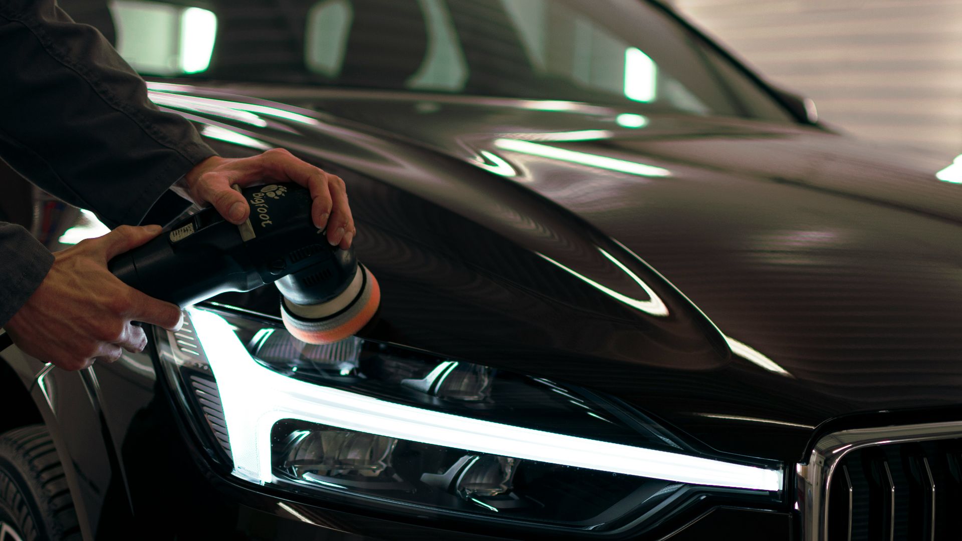 a man using a car