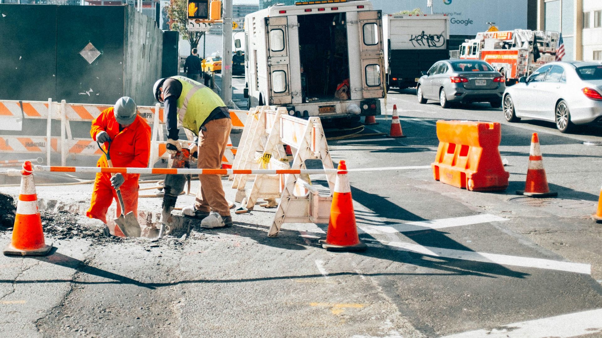 construction worker on street