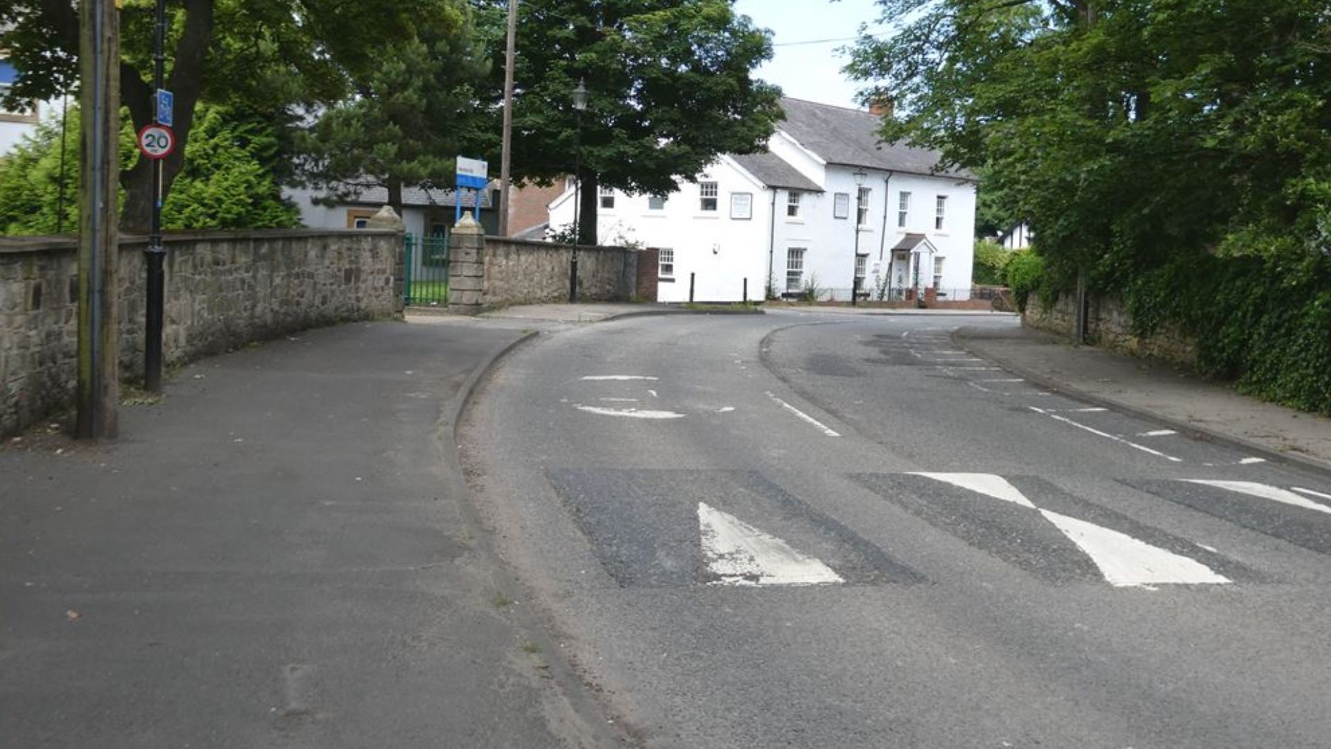 Speed cushions on Monkton Lane