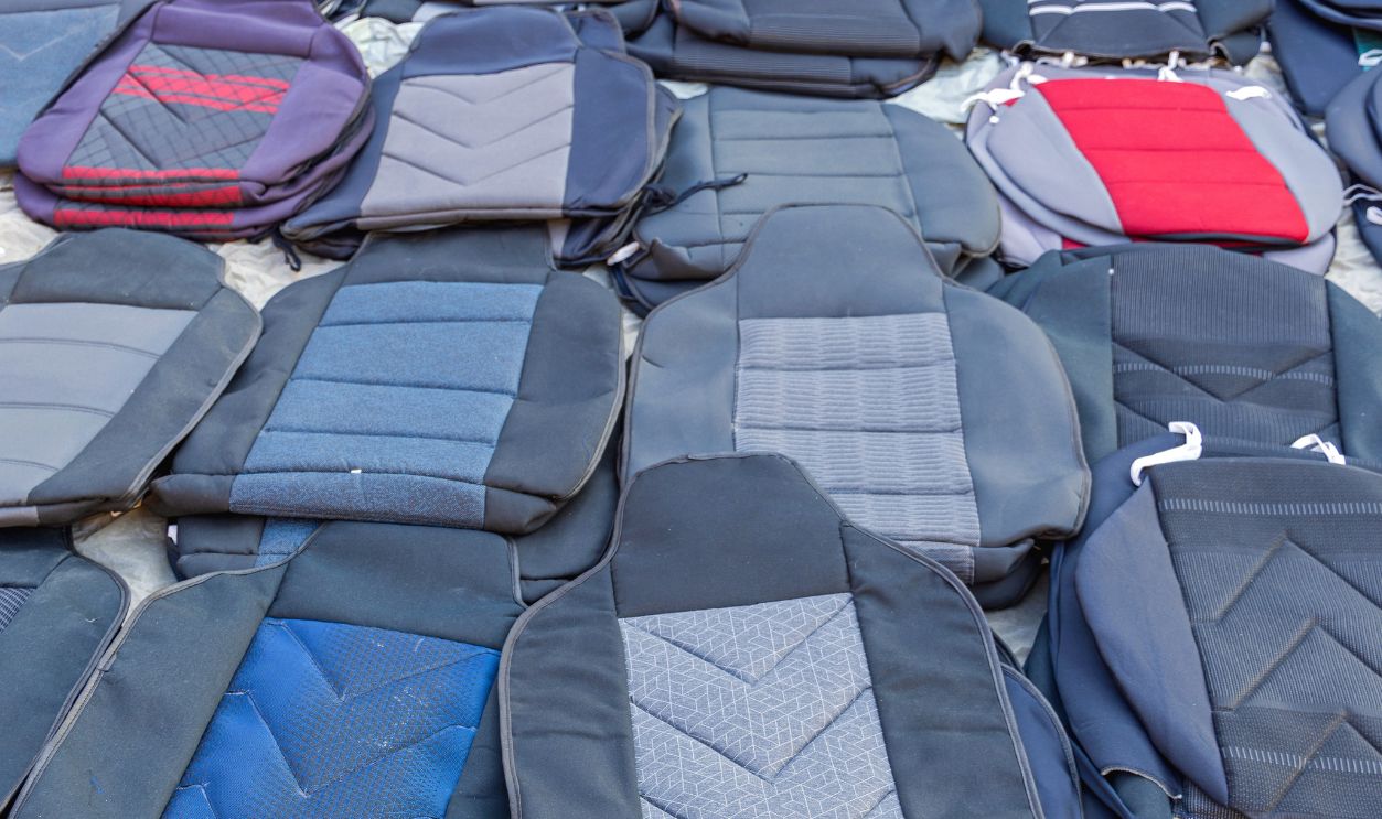 Many Car Seat Covers and Floor Mats After Market Parts