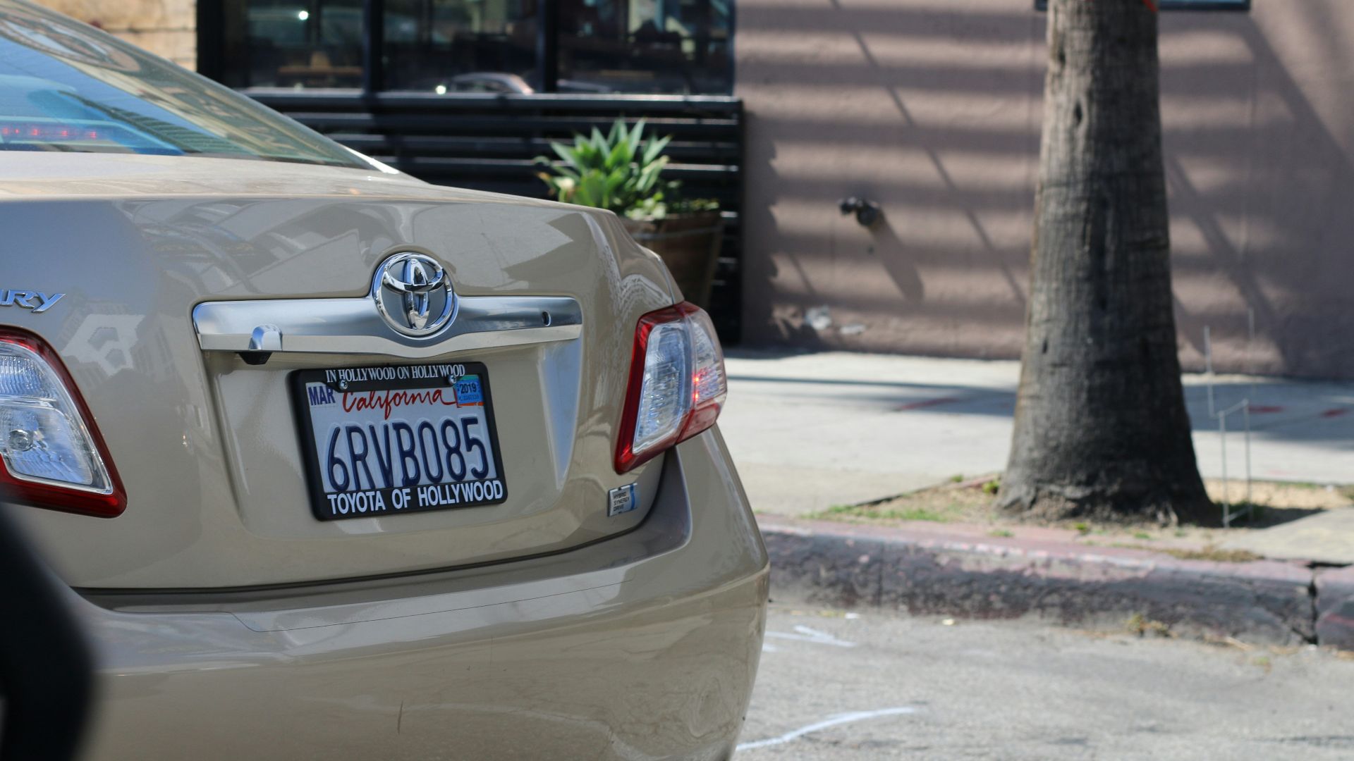 a car parked on the side of the road