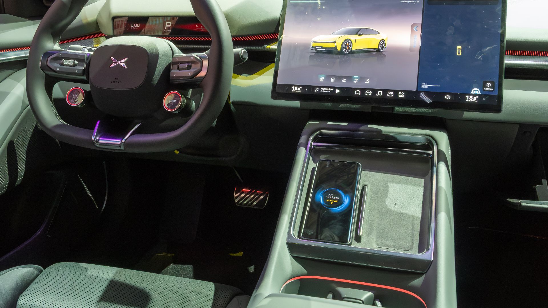 European premiere of the second generation Xpeng P7 at IAA Summit 2025 in Munich