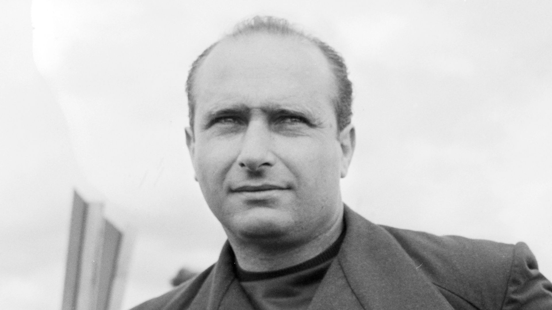 Juan Manuel Fangio at the Kristianstad Grand Prix, Sweden, August 7, 1955