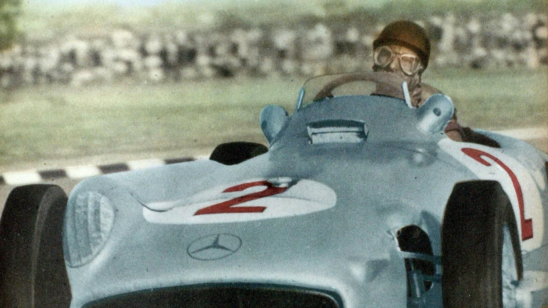El Grafico del 11 de Febrero de 1955. Edicion 1852 - Fangio on Mercedes-Benz W196, 1955.