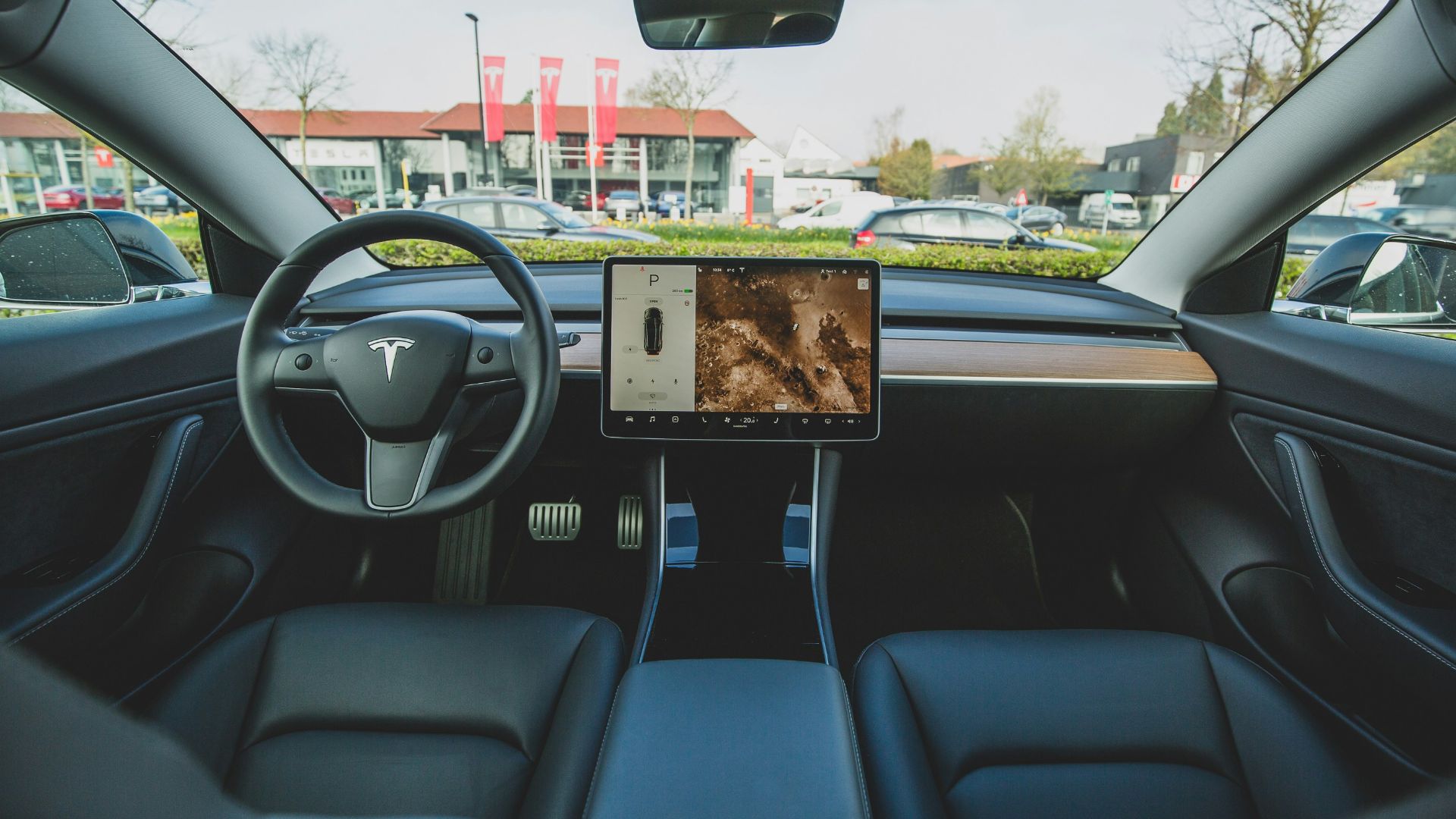 black car interior \