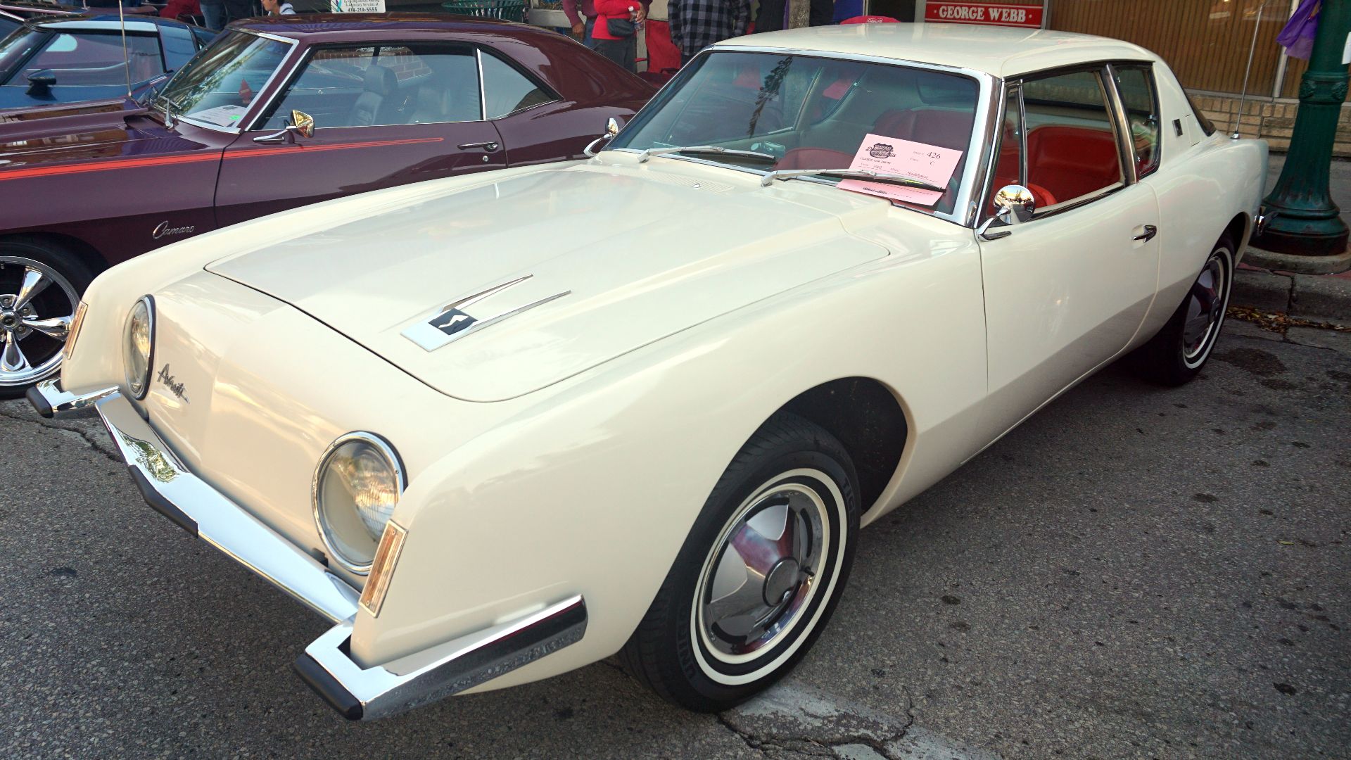 A 1963 Studebaker Avanti on display at the 2024 Downtown West Allis Classic Car Show in West Allis, Wisconsin (United States).