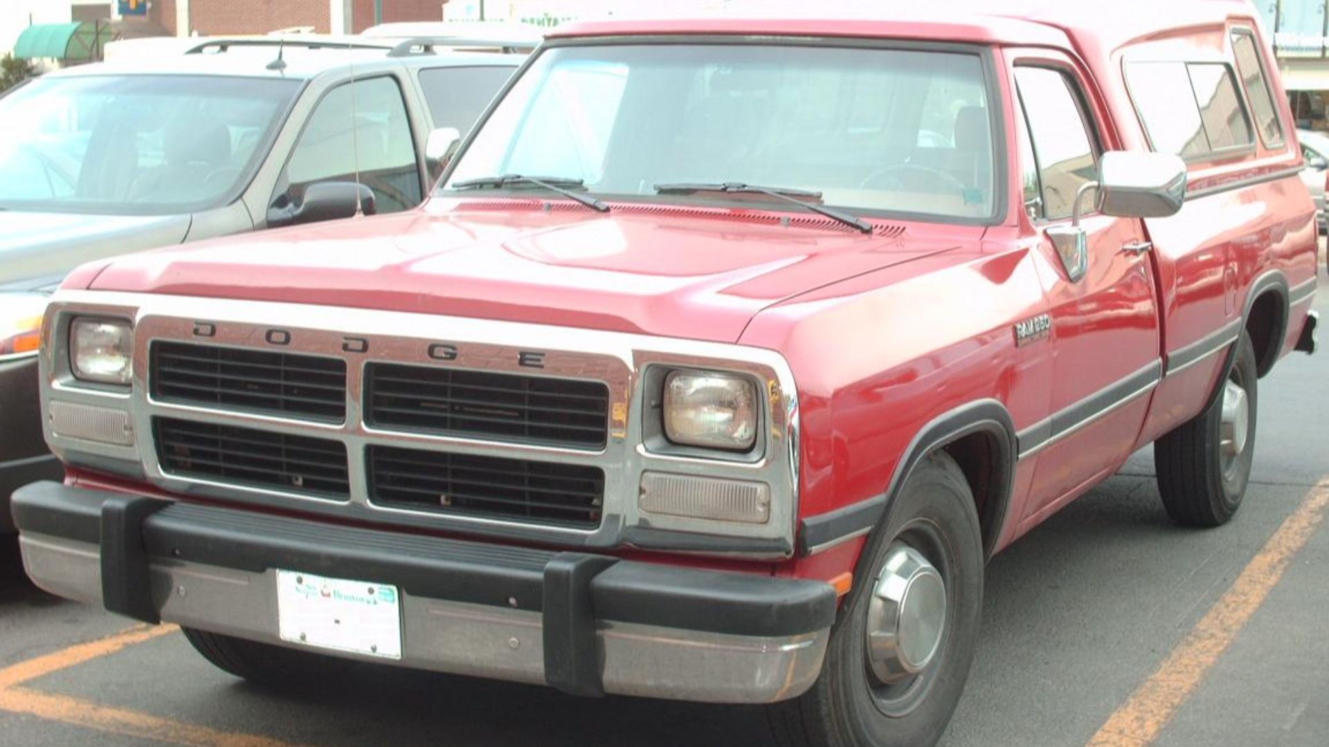 1991-1993 Dodge Ram photographed in Montreal, Quebec, Canada.