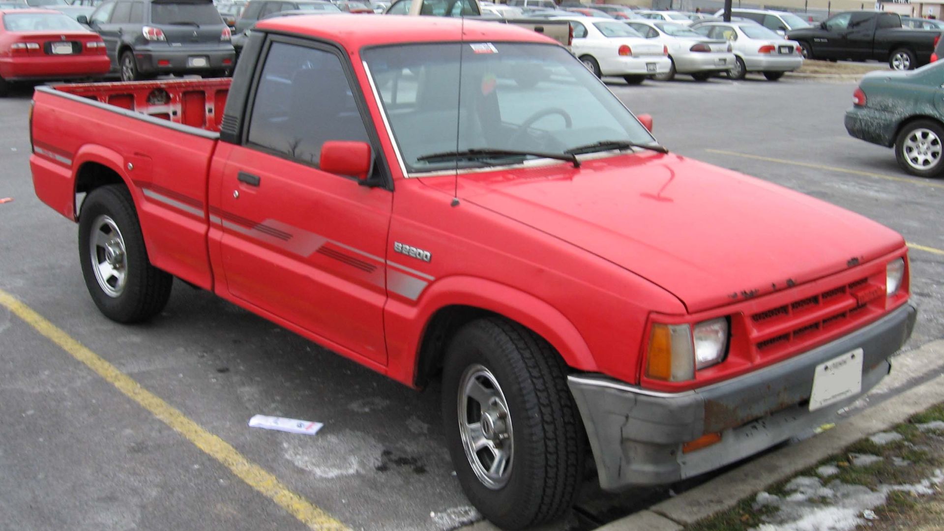Mazda B2200 photographed in USA.