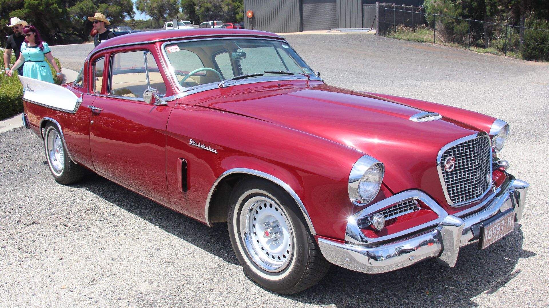 The Hawk was introduced in 1956, the new name for their coupe. 
Available in 4 models in 1956; the pillared 6 cyl Flight Hawk and V8 Power Hawk also Hardtops 289 V8 Sky Hawk and 352 V8 Golden Hawk. 
The Flight and Power Hawk were replaced by the Silver Ha