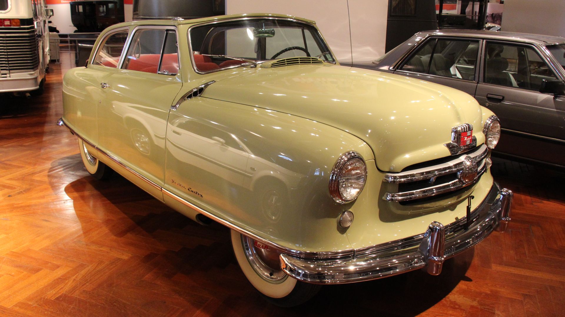 In the 50s big cars ruled, even the cheaper Plymouths, Chevrolets and Fords were a good size. The Nash Rambler was one of the few small cars available in the US at the time. The 1950-55 Nash Rambler was the first model run for this automobile platform. In