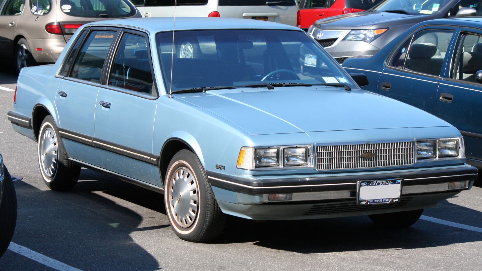 1986 Chevrolet Celebrity sedan with the 2.5FI four-cylinder engine