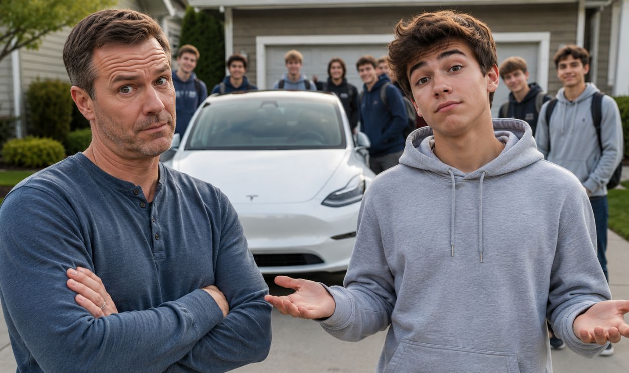 Confronting the moment in the driveway
