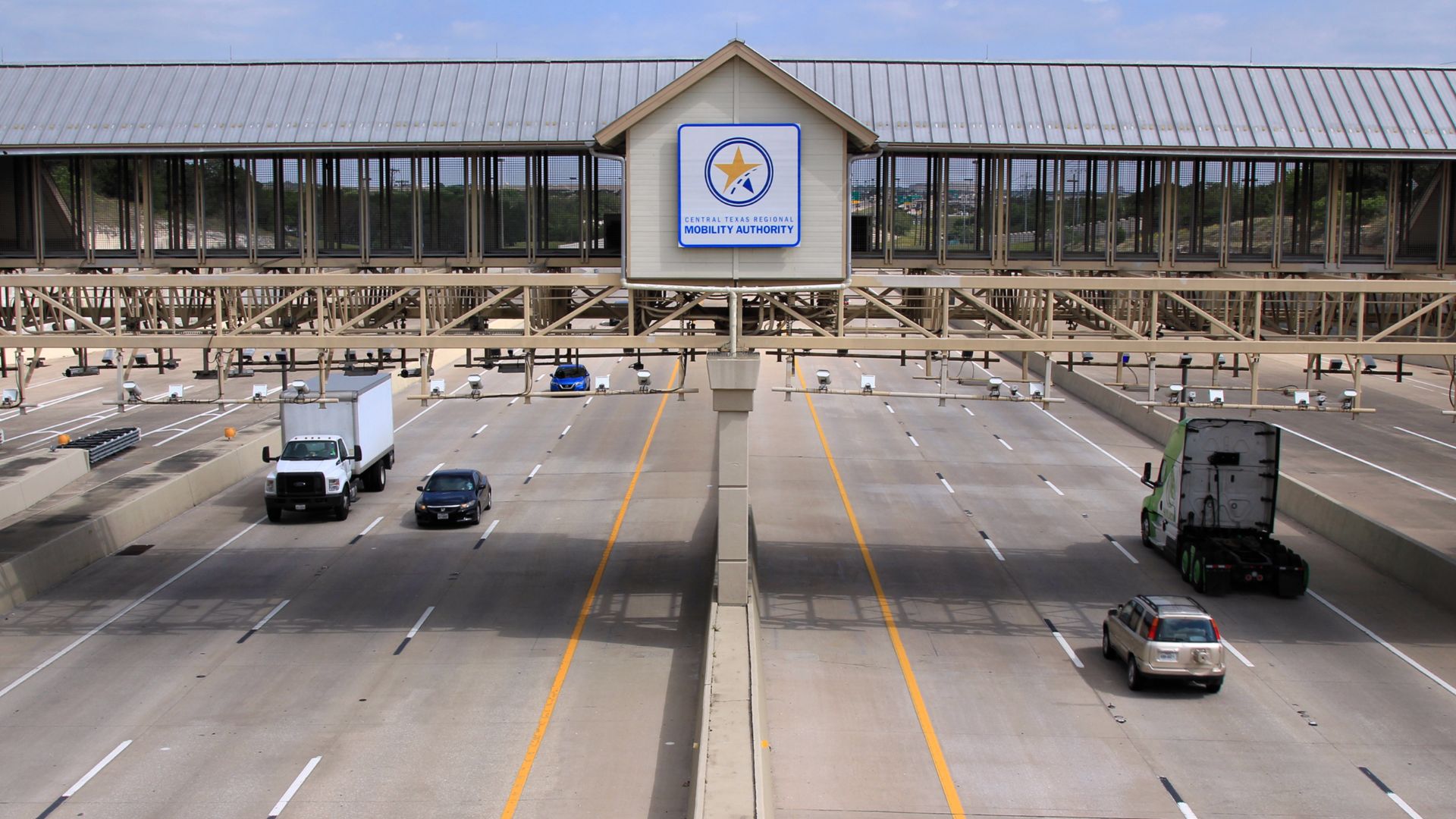 183A Toll Road Park Street Mainline Toll Plaza in Cedar Park, Texas, United States.