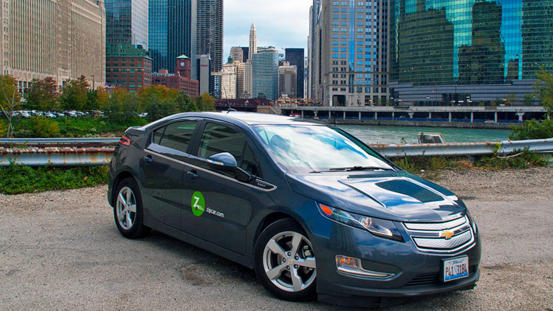 A Zipcar Chevy Volt in Chicago.
