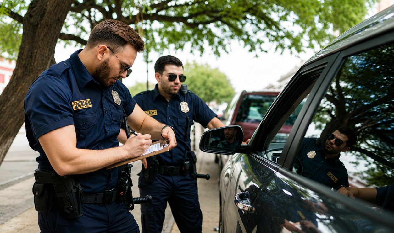 police car ticket