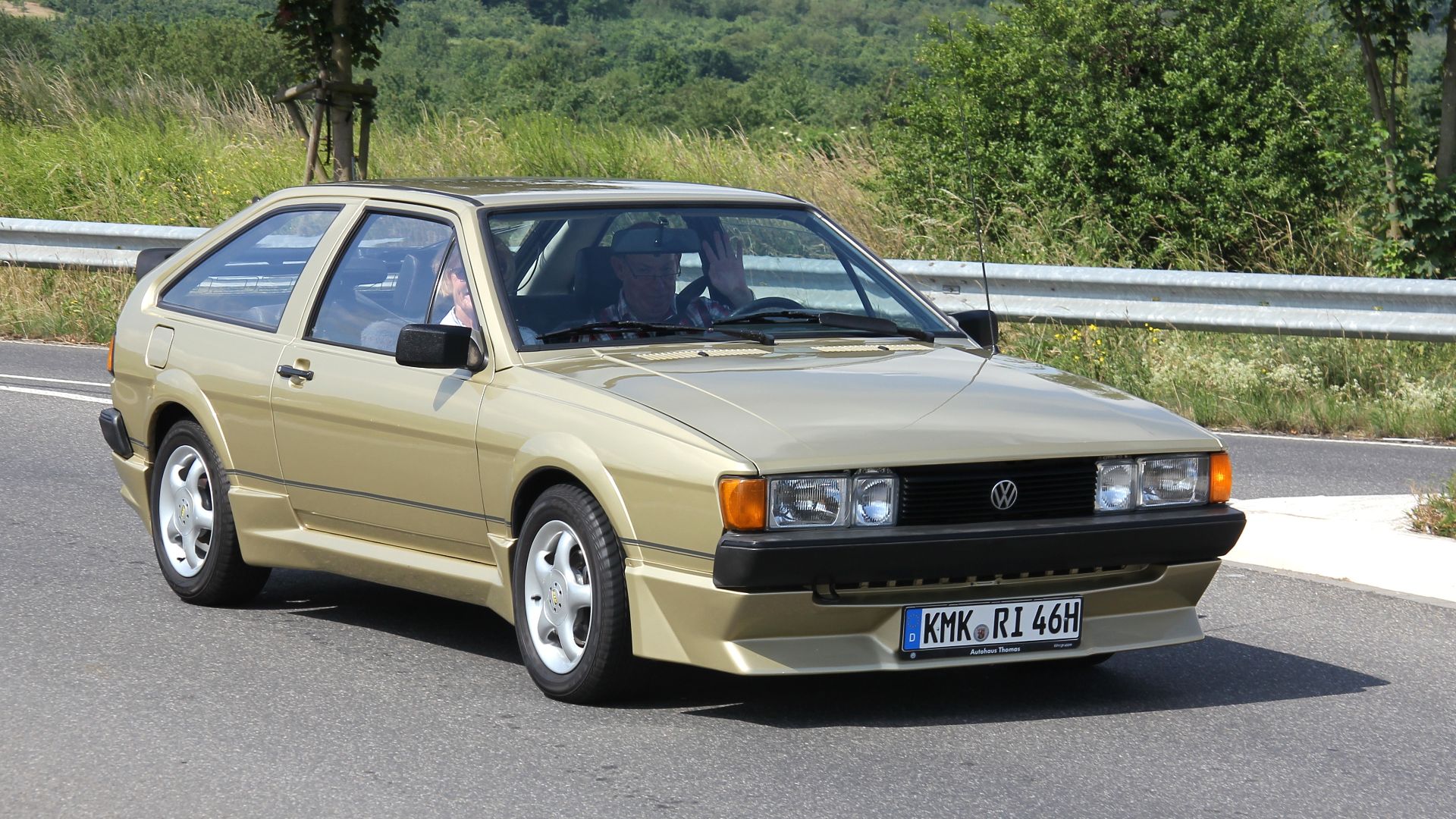 VW Scirocco GTX, Baujahr 1984; amtliches Kennzeichen verändert