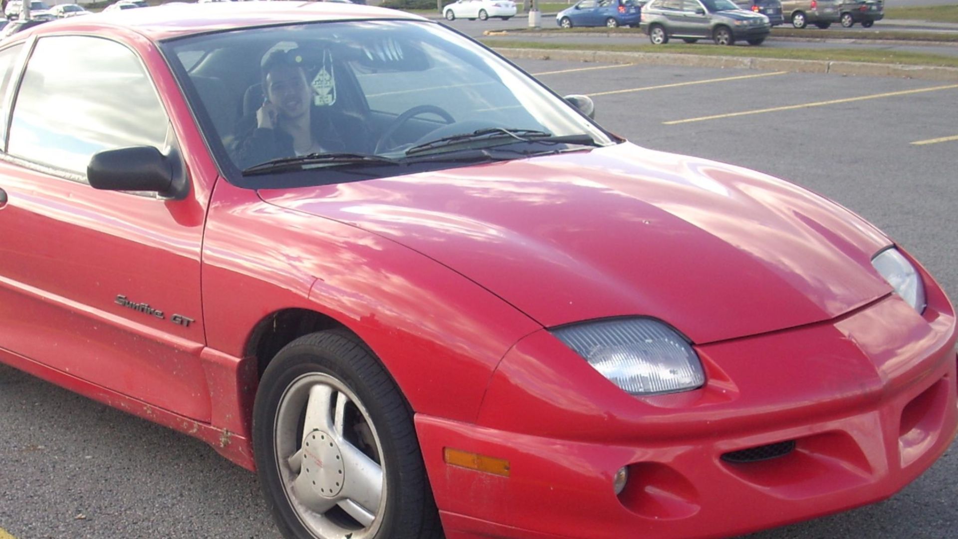 1995-1999 Pontiac Sunfire coupe photographed in Montreal, Quebec, Canada.