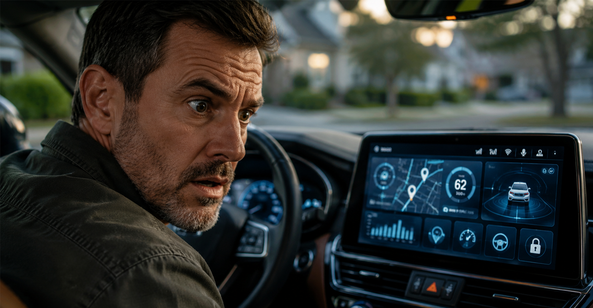 Man worried about new car tracking data