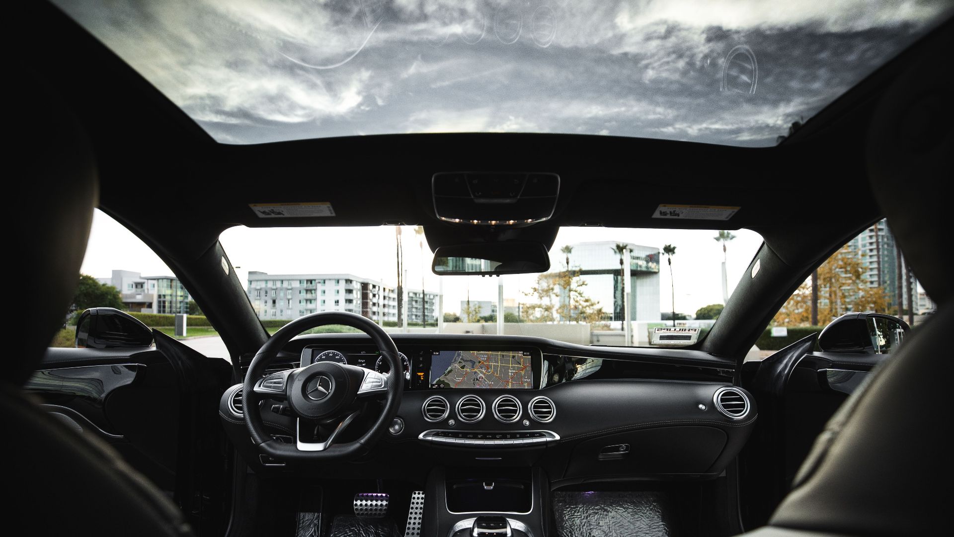Discover the ultimate comfort and elegance of a Mercedes Benz interior, featuring advanced navigation.