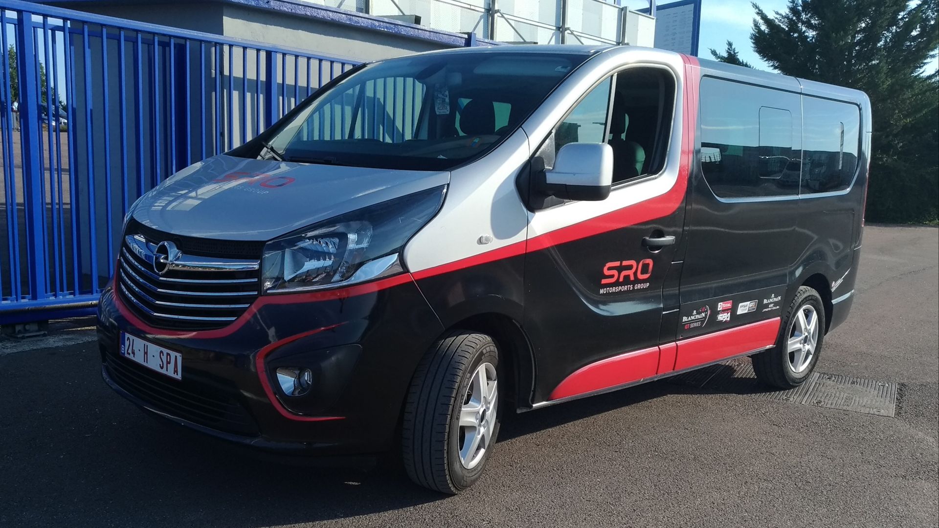 Very nice plate on this Opel Vivaro of SRO (Stéphane Ratel Organisation)