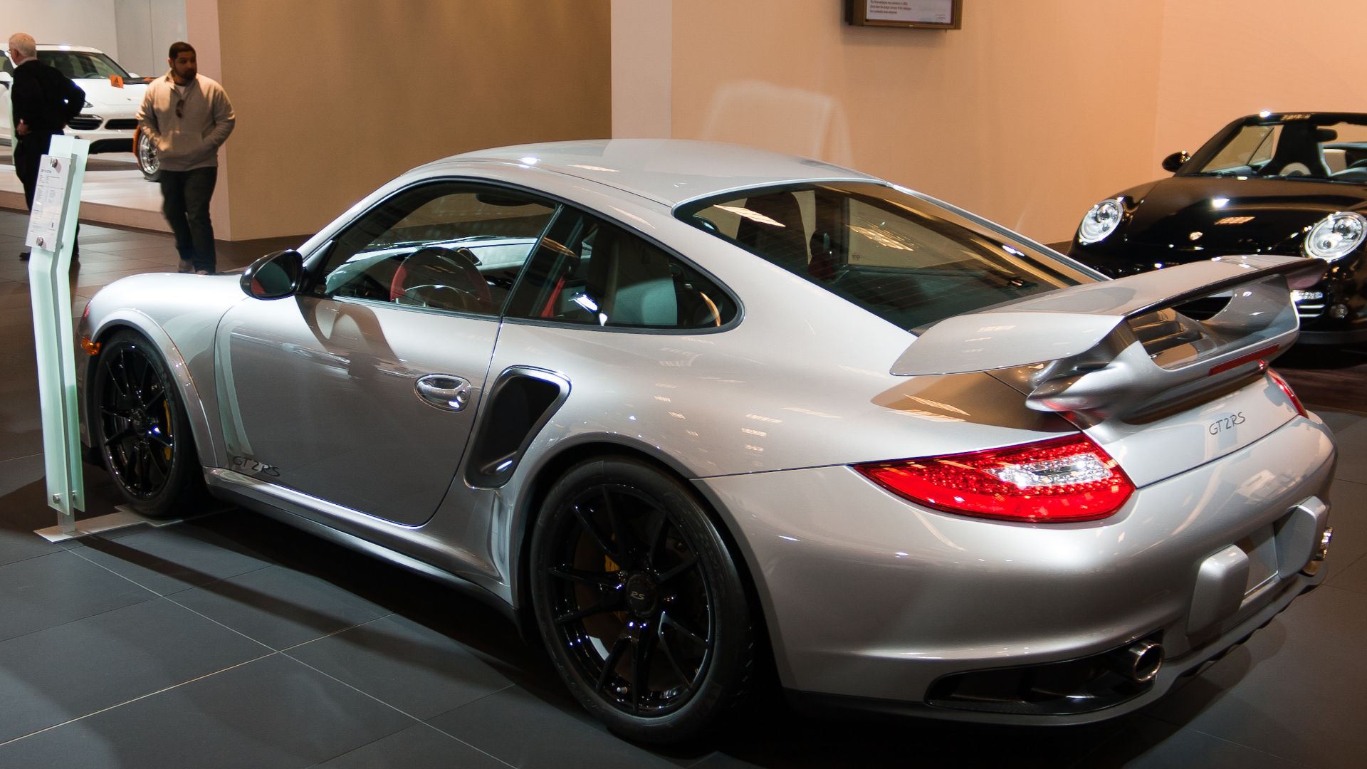 On May 4, 2010, an RS variant was announced to German dealers in Leipzig. The GT2 RS develops 620 PS (456 kW; 612 hp) and 700 N·m (516 lb·ft) of torque and weighs 70 kg (150 lb) less than the standard GT2, allowing for a top speed of 330 km/h (210 mph) an