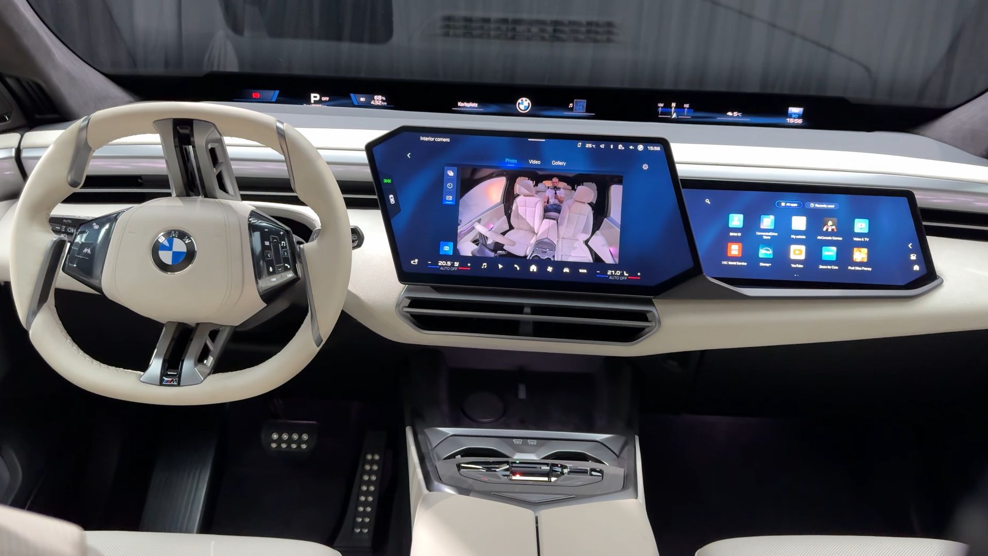 Interior shot of BMW iX5