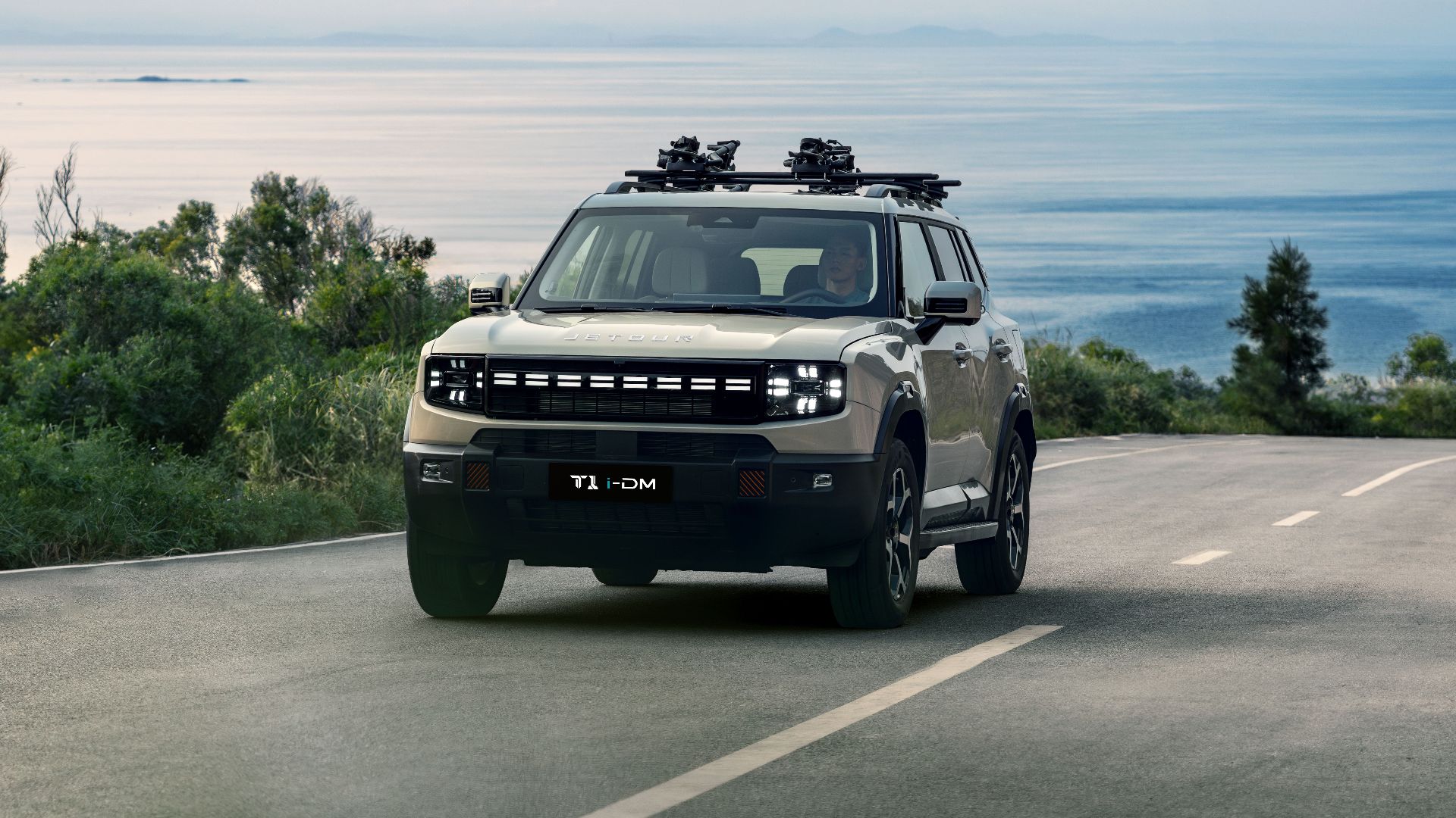 Explore scenic routes with this modern, eco-friendly SUV perfect for coastal adventures.
