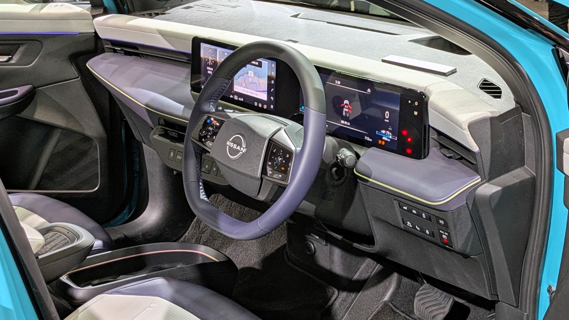 The new Nissan Leaf (ZE2, 3rd generation) exhibited at Japan Mobility Show Kansai 2025 (13th Osaka Motor Show) in 2025