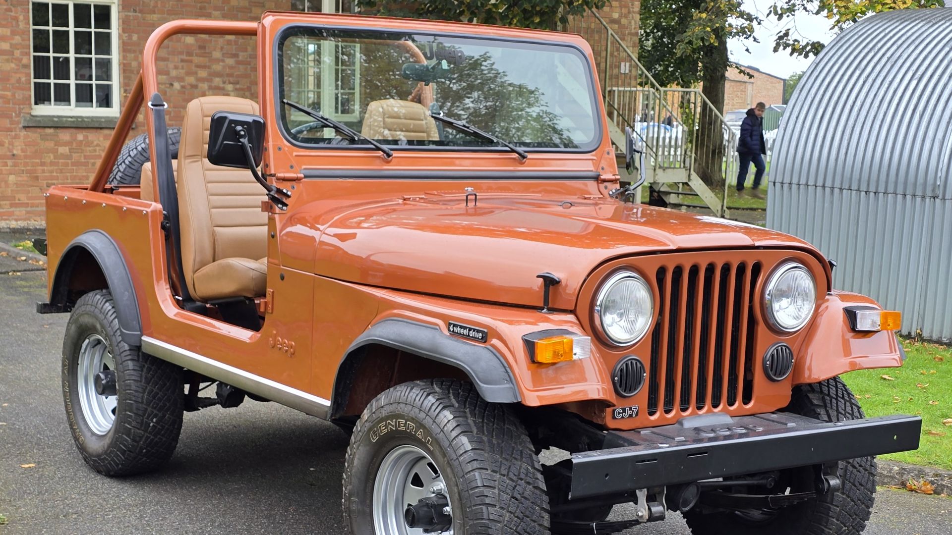 A 1982 Jeep CJ-7 taken at Bicester Scramble October 2024.