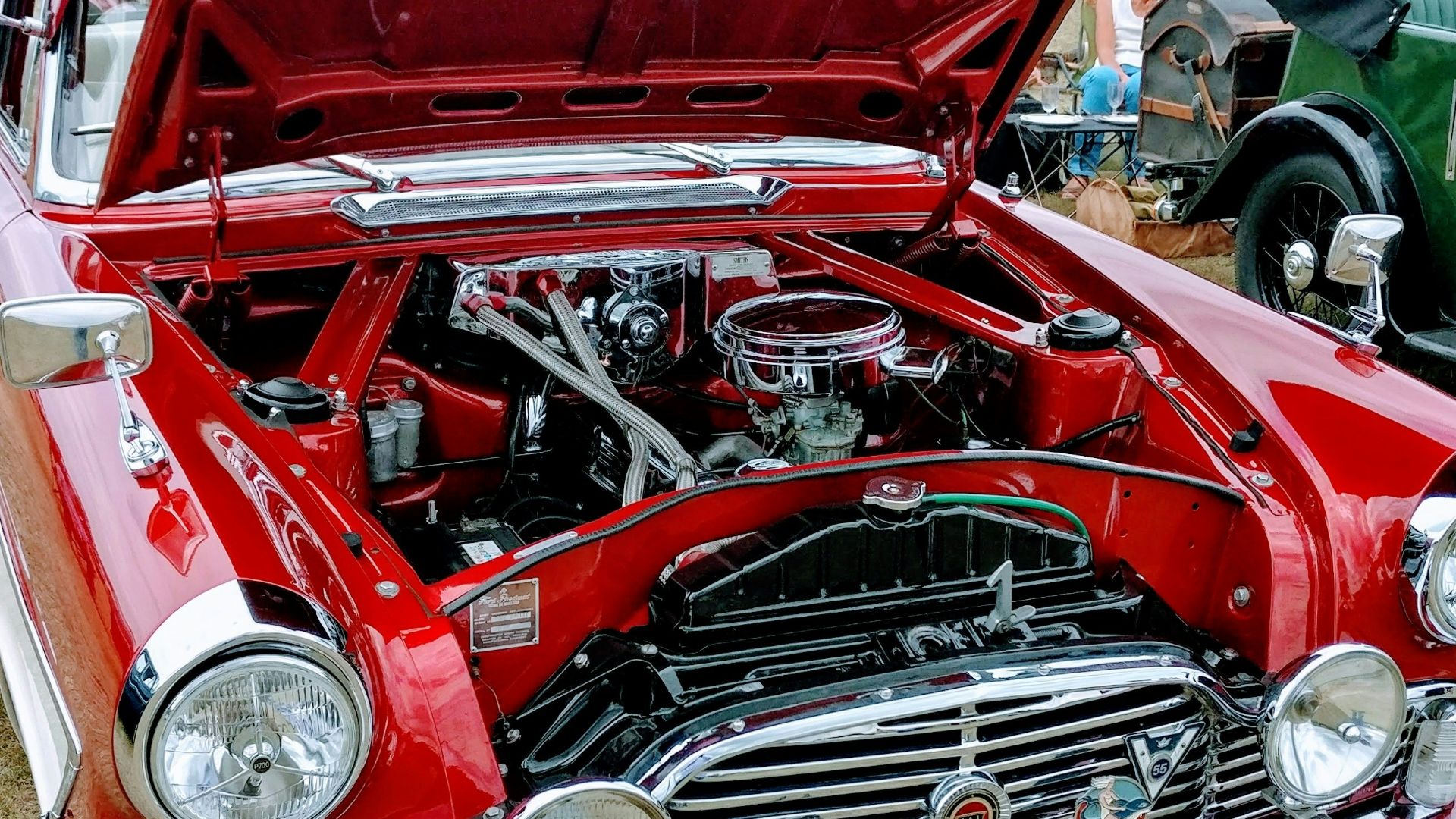 red engine bay