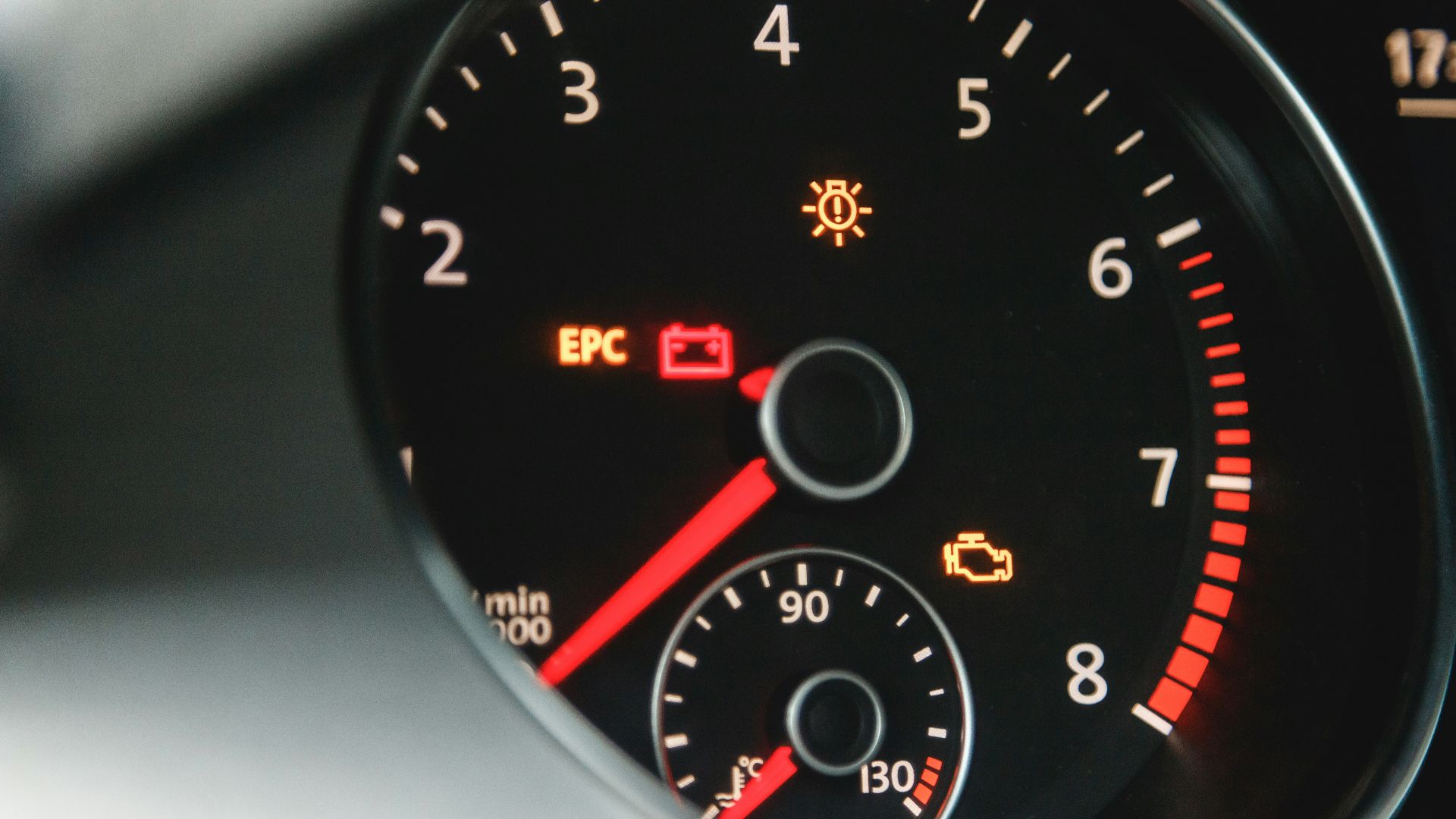 a close up of a car dashboard