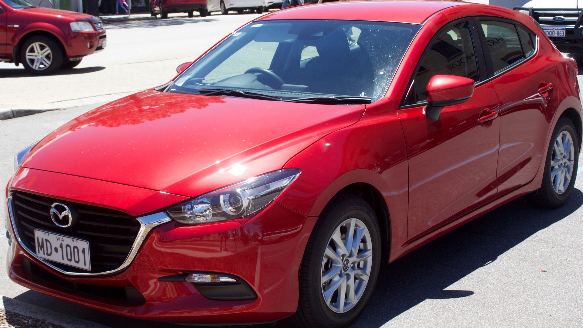 2017 Mazda3 (BN) Neo hatchback. Photographed in Fremantle, Western Australia, Australia.